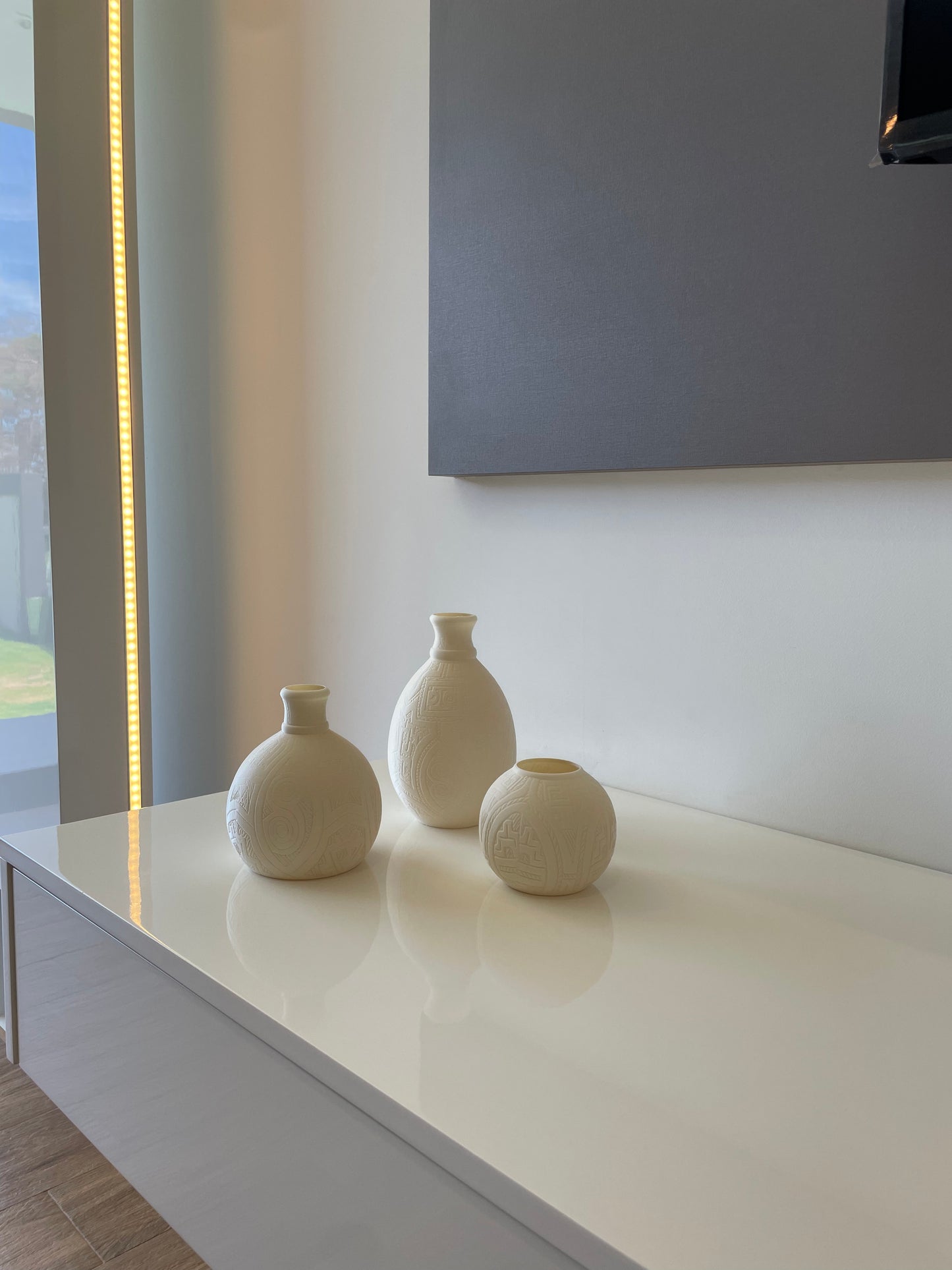 Vaso Ecológico Milenar 20cm Branco
