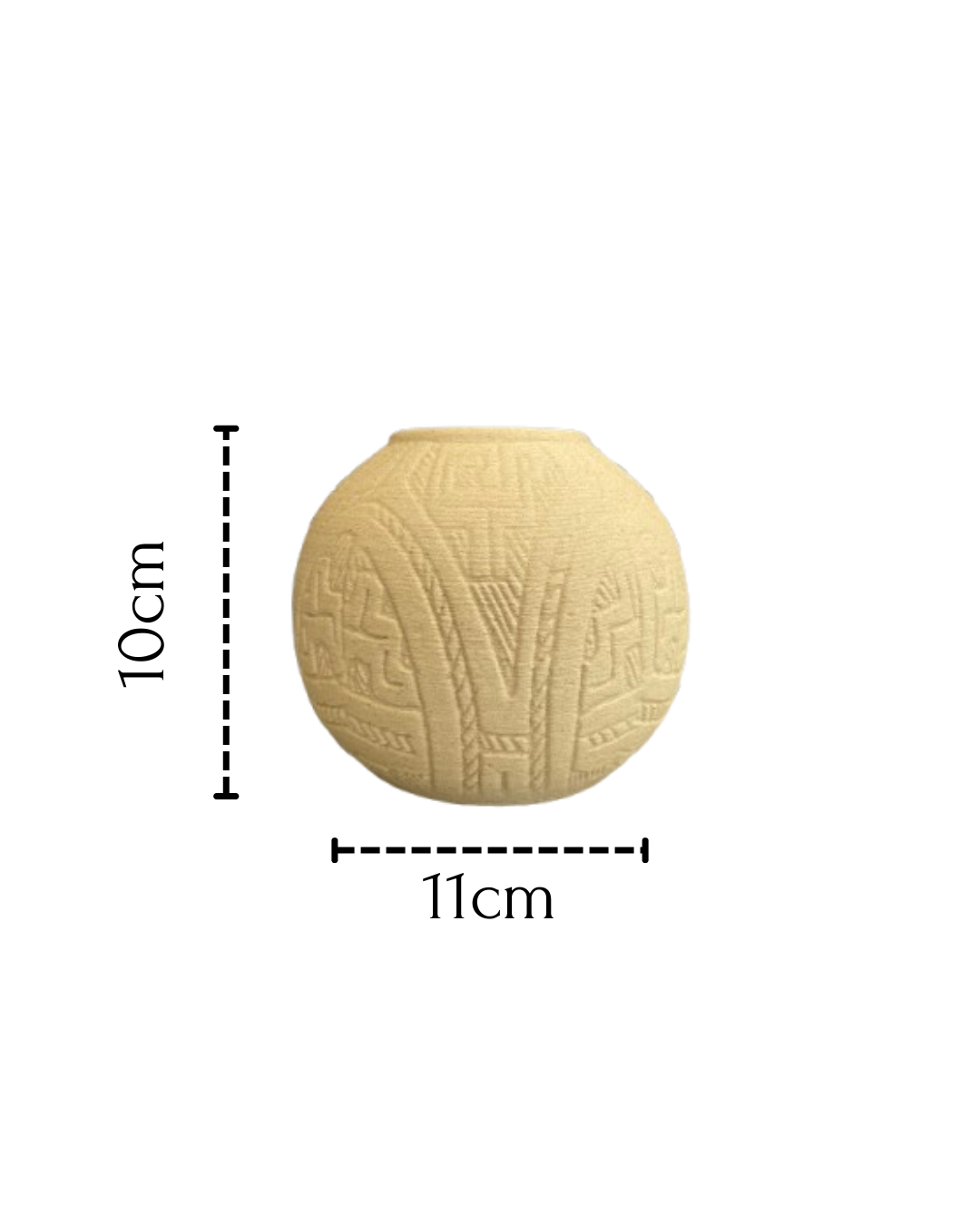 Vaso Ecológico Milenar 10cm Marrom
