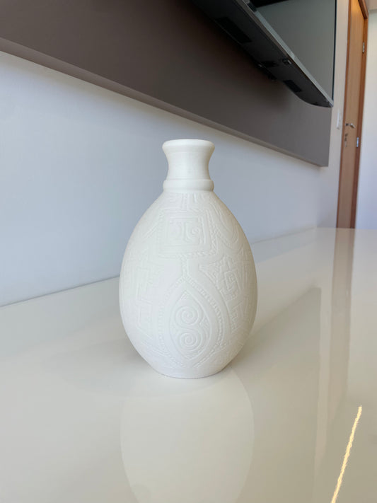 Vaso Ecológico Milenar 20cm Branco